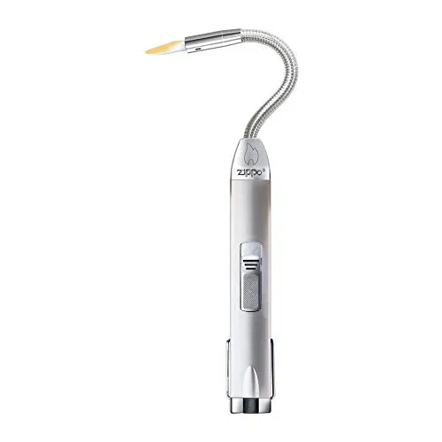 Zippo Feuerzeug Flex Neck Chrome - Feuerzeuge - Extra lang mit flexiblem Hals für komfortable Anwendung an schwer erreichbaren Stellen, nachfüllbar und winddicht für zuverlässiges Entzünden.