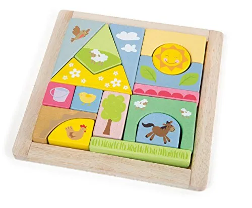 Small Foot 3116 - Steckpuzzle Bauernhof