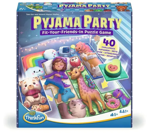 Pyjama Party Denkspiel - Unterhaltsames Denkspiel für die ganze Familie, fördert Kreativität und Teamarbeit bei spannenden Pyjama-Partys.