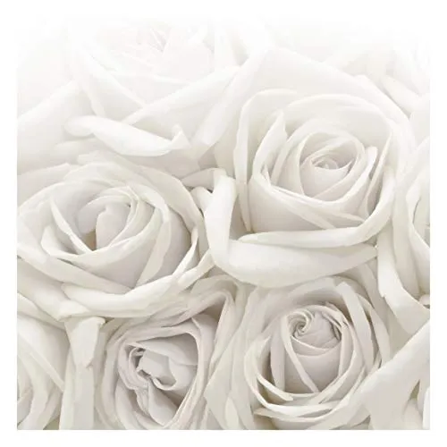 Bilderwelten Blumen Fototapete modern inkl. Kleister 336x336cm - Vliestapete Made in Germany - große Blumen Tapete Schlafzimmer - Rosen Blumentapete 3D - Tapete floral Wohnzimmer Flur T_2625