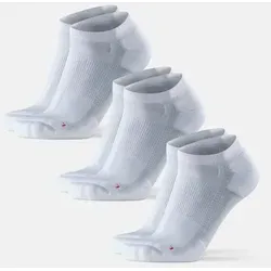 DANISH ENDURANCE Basicsocken Long Distance Low-Cut (3-Paar) - Sportsocken für lange Strecken, atmungsaktiv und schweißableitend, mit Anti-Blasen-Dämpfung und Fußgewölbekompression für maximalen Komfort beim Laufen.