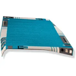 Teppich türkis 120x170 cm - Teppiche, stilvoller türkisfarbener Teppich in 120x170 cm, ideal für Wohnzimmer oder Schlafzimmer, sorgt für Gemütlichkeit und Wärme.