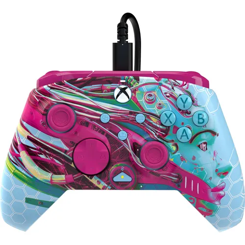 PDP Controller kabelgb.Rematch AndroidDreams GlowinDark für Xbox und PC - Gaming Controller mit leuchtendem Design, kompatibel mit Xbox Series S, Xbox Series X, Xbox One S und PC - ideal für spannende Gaming-Nächte!