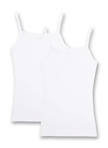 Sanetta Mädchen Multiway Unterhemd 2er Pack, Weiß (White 10), 164 - Unterhemden für Mädchen - Bequemer Tragekomfort aus hautfreundlichem Elasthan-Baumwoll-Mix, OEKO-TEX zertifiziert und perfekt für jeden Tag. Langlebige Qualität und trendige Designs für modebewusste Mädchen.