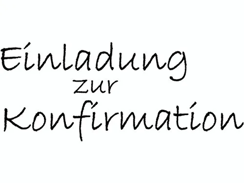 Knorr Prandell 211800141 Knorr prandell 211800141 Stempel aus Holz (Kommunion & Konfirmation) Motivgröße 6,8 x 2,8 cm , Motiv: Einladung zur Konfirmation