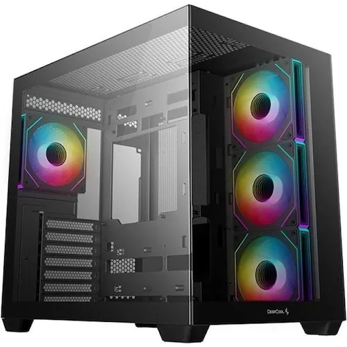 Deepcool CG530 4F Gehäuse - Multimedia PC Gehäuse für ITX, ATX und mATX, bietet hervorragende Kühlung und modernes Design für optimale Performance.