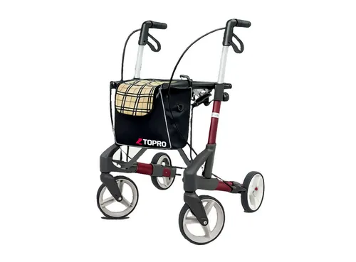 Topro Rollator Troja Original – Faltbarer Leichtgewichtrollator mit Tasche - Praktischer und leichter Rollator für mehr Mobilität. Ideal für den Alltag, faltbar und inklusive Tasche für zusätzlichen Stauraum.