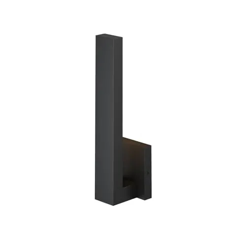 Lindby LED Wandleuchte außen Isadore - Moderne LED Außenwandleuchte in Schwarz, spritzwassergeschützt (IP44) und energiesparend – ideal für Terrasse, Garten und Balkon.
