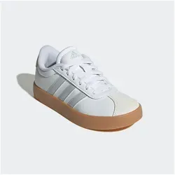 adidas VL COURT 3.0 Sneaker für Kinder in Weiß – Sportlicher Style - Sportliche Sneaker im Design des klassischen adidas Samba, aus Leder und Synthetik, ideal für aktive Kinder. Größe 37 EU, fällt klein aus – eine Größe größer bestellen!