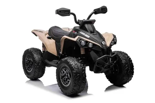 Kinder Elektro Quad 12V Can-am Renegade - Elektro Quad für Kinder mit LED-Leuchten und 12-V-Batterie, ausgestattet mit 2 x 35-W-Motoren und weichen EVA-Rädern für sicheren Fahrspaß.