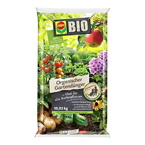 COMPO BIO Universal Gartendünger 10,05 kg - BIO-Dünger für alle Gartenpflanzen, sorgt für kräftige und gesunde Pflanzen mit 100% natürlichen Inhaltsstoffen. Ideal für ökologischen Landbau und einfache Anwendung.