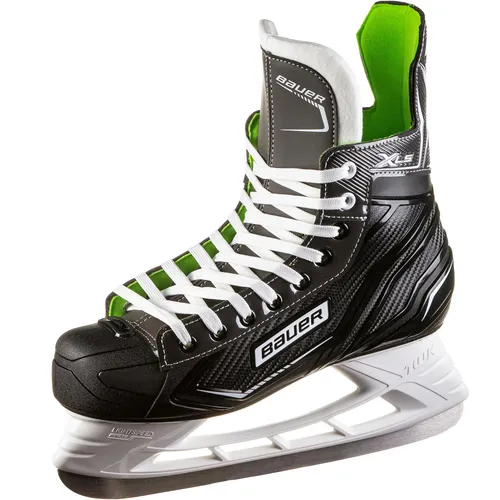 Bauer Unisex Erwachsene Herren Schlittschuhe X-LS - Eishockey Eislaufschuhe Größe 47, modernes Design und maximaler Tragekomfort mit Edelstahlkufen