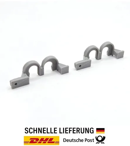 2x Ersatz Gleiter Rollenhalter Grau passend für IKEA Kvartal Gardinen Halterung