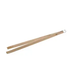 Gefu 11810 Grillzange Natura - 50 cm lange Holz-Küchenzange, ideal zum Grillen von Fleisch, Fisch und Gemüse, mit praktischem Aufhängeloch für einfache Aufbewahrung