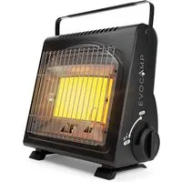 EVOCAMP Tragbare Gasheizung 1,7 kW - Heizstrahler für Innen und Outdoor, mit Sauerstoffmangelsicherung für sichere Nutzung und ideal für Camping oder Werkstätten.