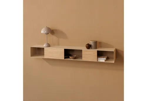 Metallbude Konsole SION, Wandmontage - Elegante Hängekonsole SION für Wandmontage. Zeitloses Design mit filigranem Metall und reduziertem Holzeinsatz, ideal für stilvolle Akzente in jedem Raum. Inklusive Kabelhalterung für eine aufgeräumte Optik.