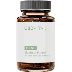 CBD VITAL - Blutdruck-Formel | 60 Kapseln - Vegane Kapseln mit wichtigen Mikronährstoffen zur täglichen Unterstützung der Herz-Kreislauf-Funktion. Enthält Kalium, Magnesium und Vitamine für eine ausgewogene Nährstoffversorgung.