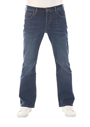 LEE Jeans Herren Stretch Bootcut Denver - Dark Westwater, Größe 40W/30L - Moderne Bootcut Jeans für Herren aus hochwertigem Baumwoll-Mischgewebe mit Stretchanteil, der für optimale Bewegungsfreiheit sorgt. Ideal für Alltag, Freizeit und Urlaub.