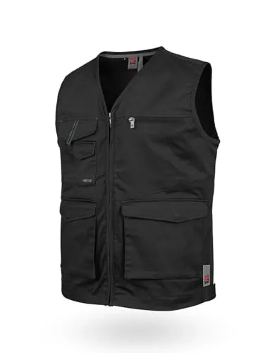 Würth MODYF Arbeitsweste Stretch X für Herren – Stylische Handwerkerweste in Schwarz für In- und Outdoor-Aktivitäten