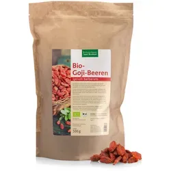 Goji-Beeren 500 g - Leckere, getrocknete Früchte - Diese getrockneten Goji-Beeren sind ideal für Müslis oder als gesunde Snack-Alternative. Schonend getrocknet, um ihren natürlichen Geschmack und ihre wertvollen Inhaltsstoffe zu bewahren.