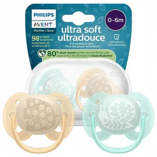 Philips Avent māneklītis Ultra soft DECO 0-6M (2 gab) SCF091/41 SCF091/41 (8720689041683) (2x, 0 - 6 Monate) (62645615)