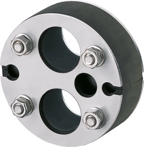 Mauerdurchführung DN 100 für Kabel und Rohre - Die 3P Mauerdurchführung DN 100 ermöglicht eine sichere Abdichtung von 2x Ø 32 mm und 1x Ø 16 mm Leitungen. Ideal für vielseitige Anwendungen, inklusive einfacher Montage und flexibler Nutzung mit beiliegenden Stopfen.