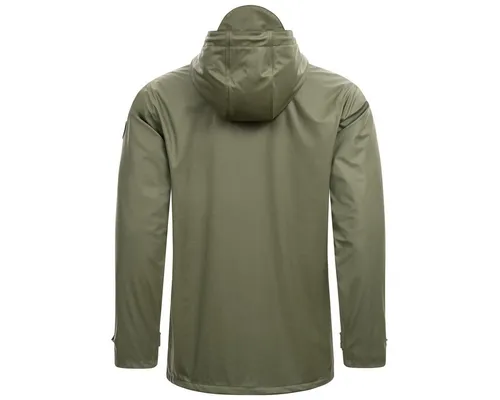 DEPROC ACTIVE Herren Regenjacke "Friesennerz GANDER MEN", Gr. L, dunkelgrün - Funktionsjacken, wasserdicht und bequem, ideal für Outdoor-Aktivitäten und auch in großen Größen erhältlich.