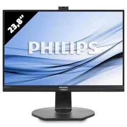 Philips Brilliance 241B7QPJKEB - 23,8 Zoll FHD Monitor - Eleganter 23,8 Zoll IPS Monitor mit Full HD Auflösung und schneller Reaktionszeit von 5 ms. Ideal für Büroarbeiten und Multimedia-Anwendungen.