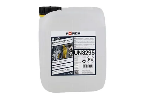 FOERCH BREMSENREINIGER PREMIUM R510 5 LTR - Bremsenreiniger, leistungsstark und effektiv für eine gründliche Reinigung von Bremsen und anderen Fahrzeugteilen. Ideal für Profis und Hobbymechaniker.