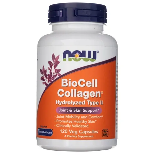 BioCell Collagen® Hydrolysiert Typ II - 120 Kapseln - Nahrungsergänzungsmittel mit patentiertem Kollagenkomplex aus Hühnerbrustbein, unterstützt Gelenkgesundheit und ist allergenfrei für vielfältige Ernährungsbedürfnisse.