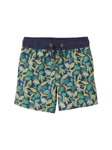 vertbaudet Badehose Jungen blau 128 - Stylische Badehose für Jungen in Blau, Größe 128. Ideal für den Sommer, aus 100% Polyester mit OEKO-TEX® Standard 100 für geprüfte Qualität. Pflegeleicht bei 30 °C Maschinenwäsche.