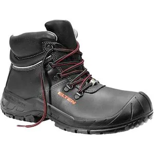 ELTEN Sicherheitsschuhe RENZO Mid ESD S3 - Robuste und leichte Arbeitsschuhe mit Stahlkappe für Damen und Herren, atmungsaktiv, rutschfest und hitzebeständig, Größe 38