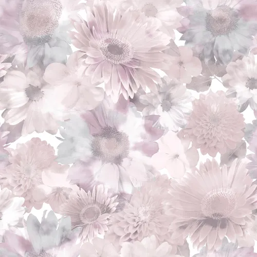 Superfresco Easy Vliestapete Summer Garden, gemustert, rosa - Tapeten mit Blumenmotiv in rosa, dimensionsstabil und ideal für Küche oder Nassbereiche. Einfach zu verarbeiten - Wand einkleistern und direkt anbringen, ganz ohne Tapeziertisch!