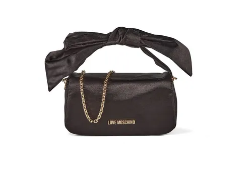 Love Moschino Holiday Bow Handtasche 20 cm schwarz TAS057577 - Elegante Handtasche für festliche Anlässe. Mit praktischem Magnetverschluss und abnehmbarem Umhängeriemen bietet sie vielseitige Tragemöglichkeiten. Ein stilvolles Accessoire, das Ihren Look perfekt ergänzt.
