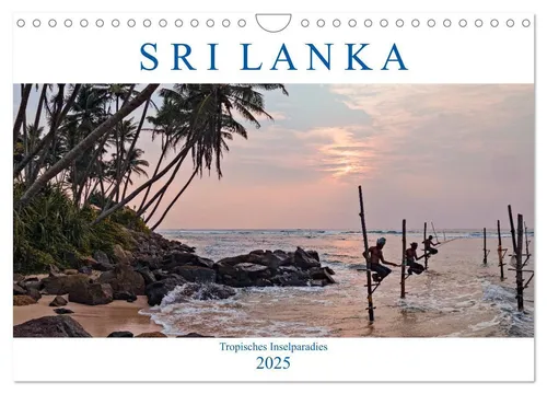 Sri Lanka, tropisches Inselparadies (Wandkalender 2025 DIN A4 quer), CALVENDO Mo
