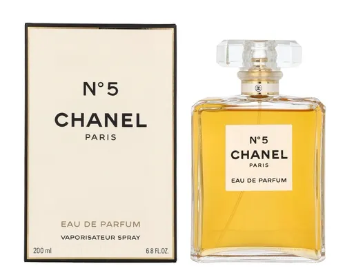 Chanel N°5 Eau de Parfum 200 ml - Damenduft mit zeitloser Eleganz, seit 1921 ein Klassiker. Blumige Duftnoten mit einer luxuriösen Mischung aus Vanille und Jasmin für ein unvergessliches Dufterlebnis.