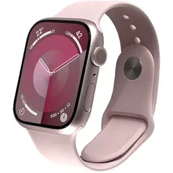 Apple Watch Series 9 (GPS, 45 mm) - Pinkes Aluminiumgehäuse, Blutsauerstoffmessung und EKG für optimale Gesundheit und Fitness, wasserdicht bis 50 m und ideal für aktive Nutzer