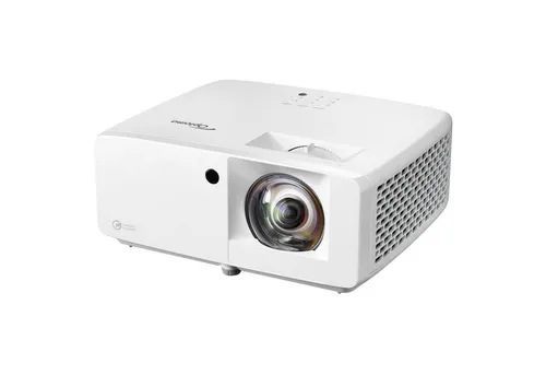 Optoma ZK430ST 3D-Beamer - Kompakter 4K UHD-Laserprojektor mit 3700 lm Helligkeit und kurzem Abstrahlwinkel – ideal für beeindruckende Bilder aus kurzer Distanz.