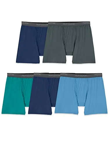 Fruit of the Loom Herren Micro-Stretch Boxershorts, Sortiert, Größe L