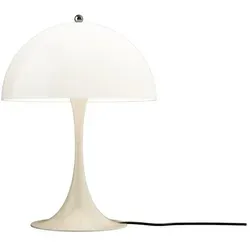 Louis Poulsen Panthella 320 Tischleuchte Opal Beige - Tischleuchte im skulpturalen Design von Verner Panton, bietet blendfreies Licht durch einen opalen Acrylschirm und schafft eine angenehme Atmosphäre in jedem Raum.