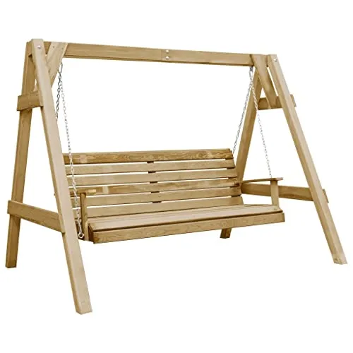 vidaXL Gartenschaukel aus imprägniertem Kiefernholz - Hochwertige Hollywoodschaukel aus kesseldruckimprägniertem Holz, witterungsbeständig und ideal zum Entspannen im Garten oder auf der Terrasse.