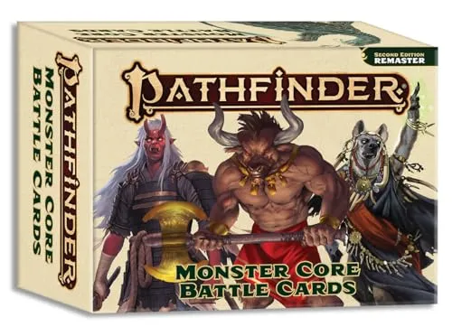 Pathfinder Monster Core Battle Cards (P2) - Belletristik: Über 550 robuste Referenzkarten mit beeindruckenden Monsterbildern und deren Statistiken für ein fesselndes Spielerlebnis.