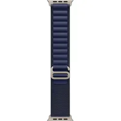 Apple 49mm Alpine Loop - Smartwatch Armband in Marine Titan Schwarz - Uhrenarmband aus strapazierfähigem Polyester, kompatibel mit Apple Watch Series 8, 9 und Ultra. Ideal für Sport und Outdoor-Aktivitäten.
