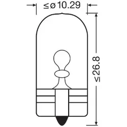 OSRAM Glühlampe, Rückfahrleuchte 2825cbn