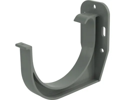 Marley Rinnenhalter Kunststoff halbrund Fenstergrau RAL 7040 NW 100 mm