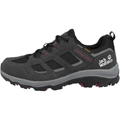 Jack Wolfskin Vojo 3 Texapore Low-Cut Schuhe Damen grau/lila - Wanderschuhe mit wasserdichter TEXAPORE-Membran, ideal für Tageswanderungen. Atmungsaktiv, trittsicher und mit dämpfender Sohle für höchsten Komfort auf langen Strecken.