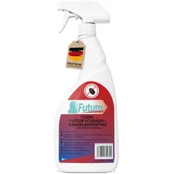 FUTUM 750ml Schabenspray / Kakerlakenspray bekämpft Insekten, Eier, Larven, Insektenspray ohne Biozide auf Wasserbasis,  Sofortwirkung ohne Flecken