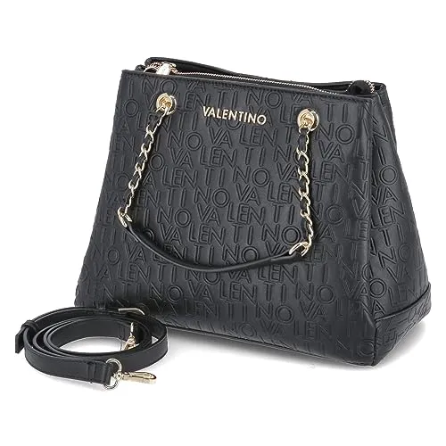 Valentino Damen Relax Einkaufstasche, Schwarz - Damen-Shopper in elegantem Schwarz, ideal für stilvolles Einkaufen mit viel Stauraum und bequemem Tragegriff.