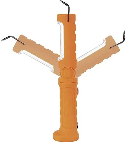 KUNZER PL-023.2 ORANGE Arbeitslampe - Inspektionsleuchte mit 300lm Lichtstärke, 10h Leuchtdauer und praktischen Funktionen wie Magnet und abnehmbarem Haken – perfekt für Werkstatt und Outdoor.