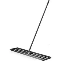 Wiltec Aluminium Rasenrakel 121,9 x 25,4 cm - Rechen für die Rasenpflege, ideal zum Ausgleichen von Unebenheiten und Sanden für einen sattgrünen, ebenmäßigen Rasen.